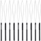 10 Pieces Hair Extension Loop Needle Threader Pulling Hook Tool and Bead Device Tool Black Loop Threader for Hair or Feather Extensions (Black)